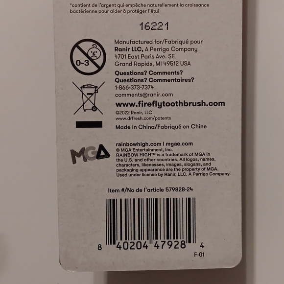 Firefly Clean N' Protect Rainbow High Rotary Power Toothbrush With Cap, Soft - Picture 11 of 11